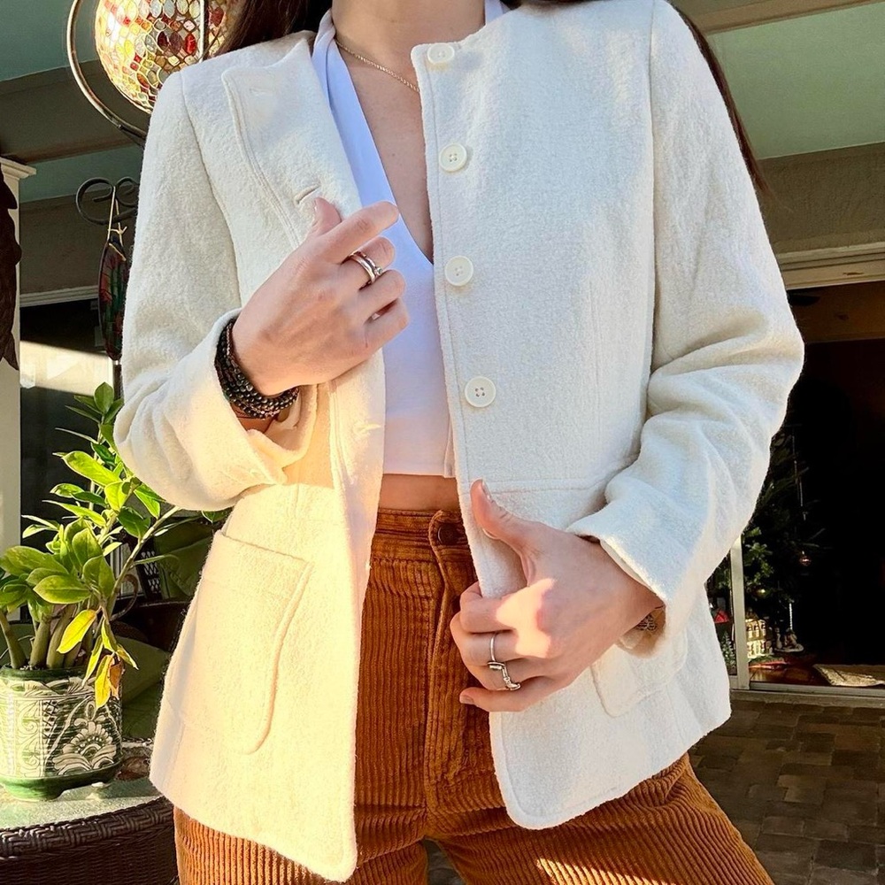 NEW Talbots Cream Women's Blazer